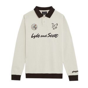 Lyle & Scott Boys Logo Collared Sweatshirt / Beige